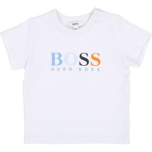 Hugo Boss Baby boy White Tee with Multicolor Logo 12M